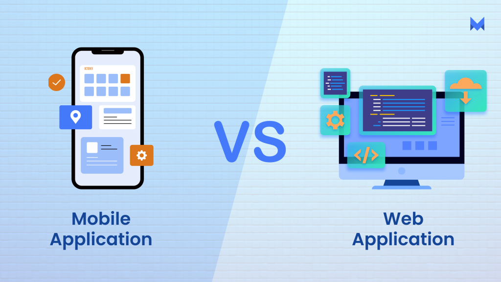 What is the main difference between mobile and web app